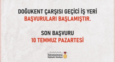 Doğukent Geçici Çarşıda Başvurular Başladı!