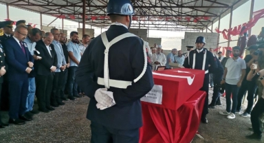 Kahramanmaraş şehidine son görev