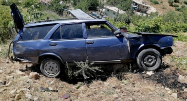 -Kahramanmaraş’ta kaza sonrası otomobil yandı: 1 ölü 1 yaralı