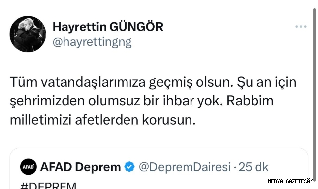 Kahramanmaraş’ta Olumsuz Bir İhbar Yok