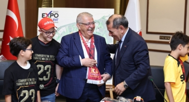 Galatasaray Spor Kulübü’nden Başkan Mahçiçek’e teşekkür ziyareti