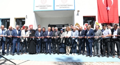 Başkan Güngör, Hacı Mehmet Narlı İlk ve Ortaokulu’nun Açılış Programına Katıldı