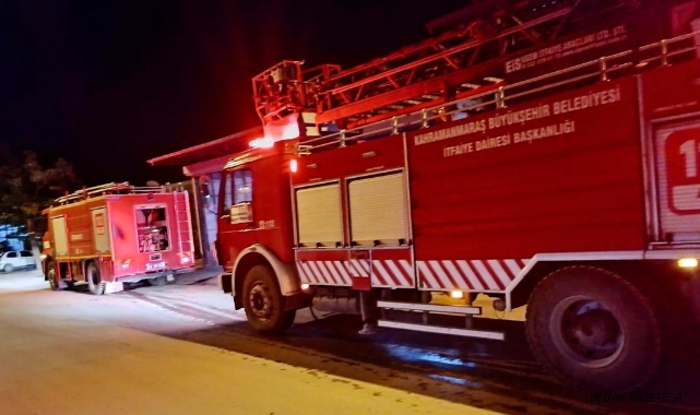 Elbistan’da sanayi sitesinde yangın