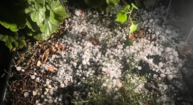 Kahramanmaraş’ta ceviz büyüklüğündeki dolu yağışı maddi hasara neden oldu