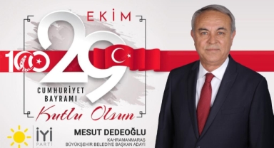 DEDEOĞLU’NDAN 100. YIL MESAJI,
