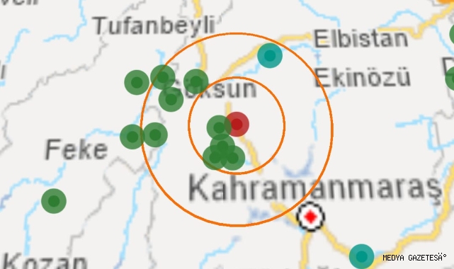 -Kahramanmaraş’ta 4.3 büyüklüğünde