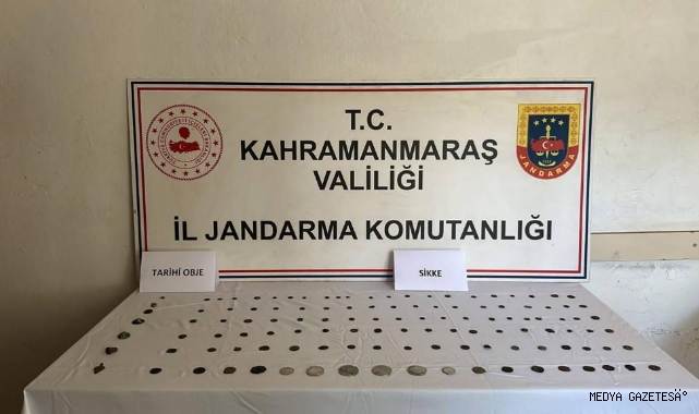 Türkoğlu'da tarihi eser operasyonu