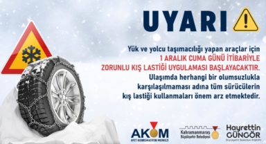 Büyükşehir’den Sürücülere Kış Lastiği Uyarısı!