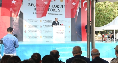 Pazarcık’ta Beşiktaş İlkokulu’nun Açılışı Gerçekleştirildi