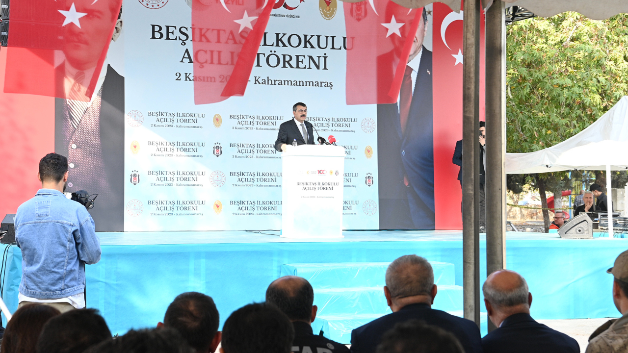 Pazarcık’ta Beşiktaş İlkokulu’nun Açılışı Gerçekleştirildi