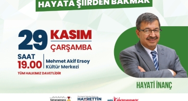 Yazar Hayati İnanç, Okurlarıyla Bir Araya Gelecek