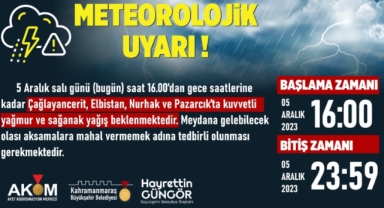 4 İlçede Vatandaşlar Sağanak Yağışa Karşı Uyarıldı!