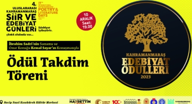 4. Uluslararası Kahramanmaraş Edebiyat Ödülleri Sahiplerini Bulacak