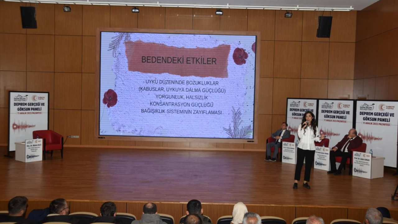 Başkan Güngör, Göksun’da Depreme Karşı Bilgilendirme Paneline Katıldı