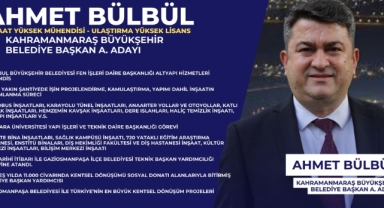 BÜYÜKŞEHİR BELEDİYE BAŞKAN A. ADAYI AHMET BÜLBÜL