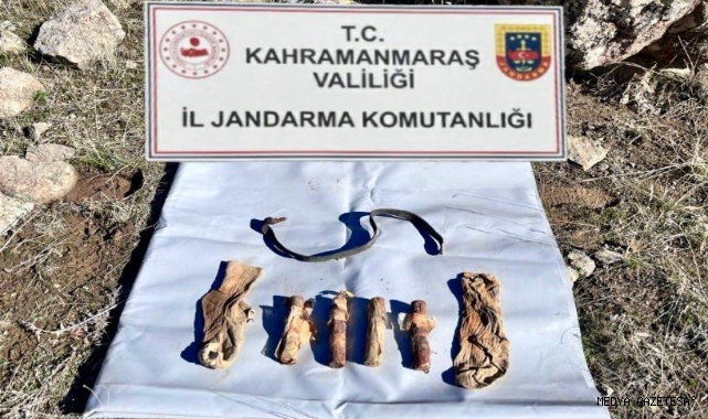 Elbistan’da PKK’ya ait eşyalar bulundu