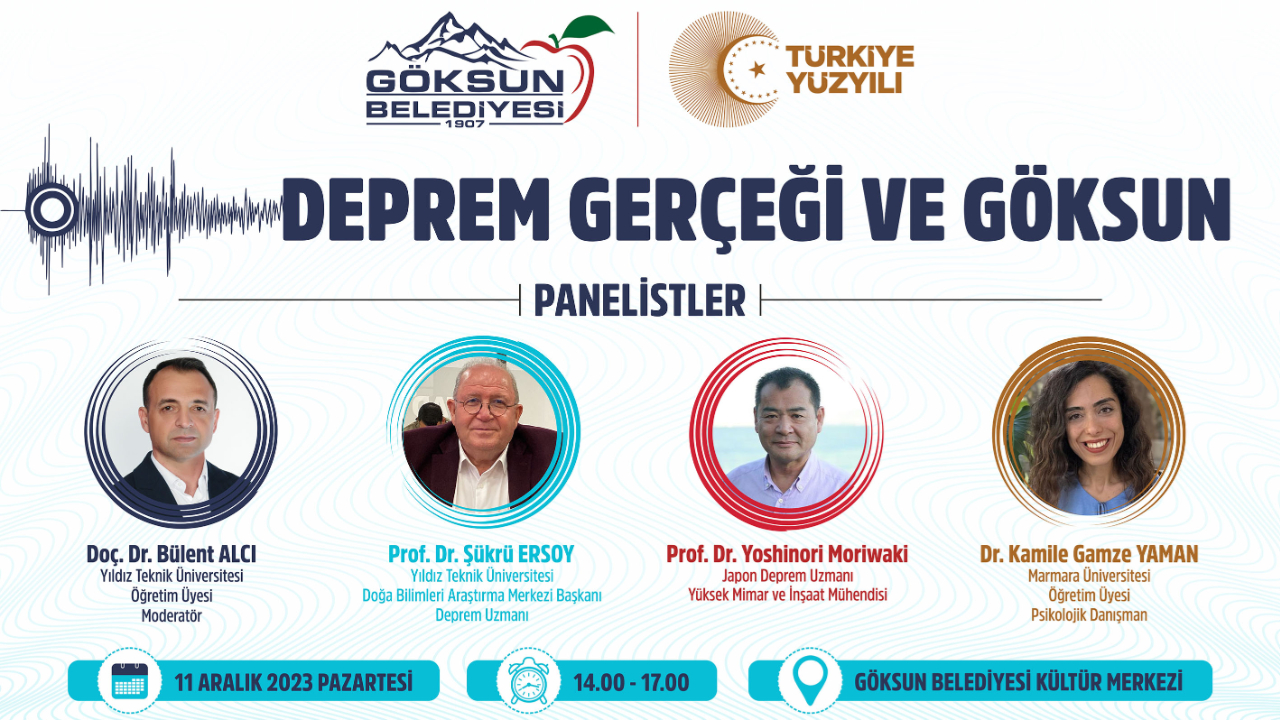 GÖKSUN BELEDİYESİ “DEPREM GERÇEĞİ VE GÖKSUN” KONULU PANEL DÜZENLİYOR