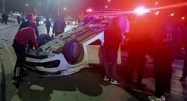 Kahramanmaraş’ta otomobil takla attı sürücü yaralandı