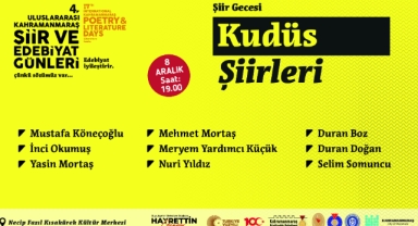 Kahramanmaraş’ta Şiir ve Edebiyat Rüzgârı Devam Ediyor