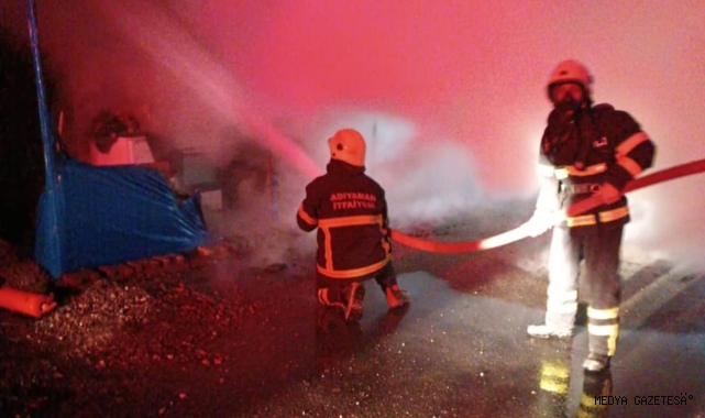 Konteyner kentte çıkan yangın korkuttu