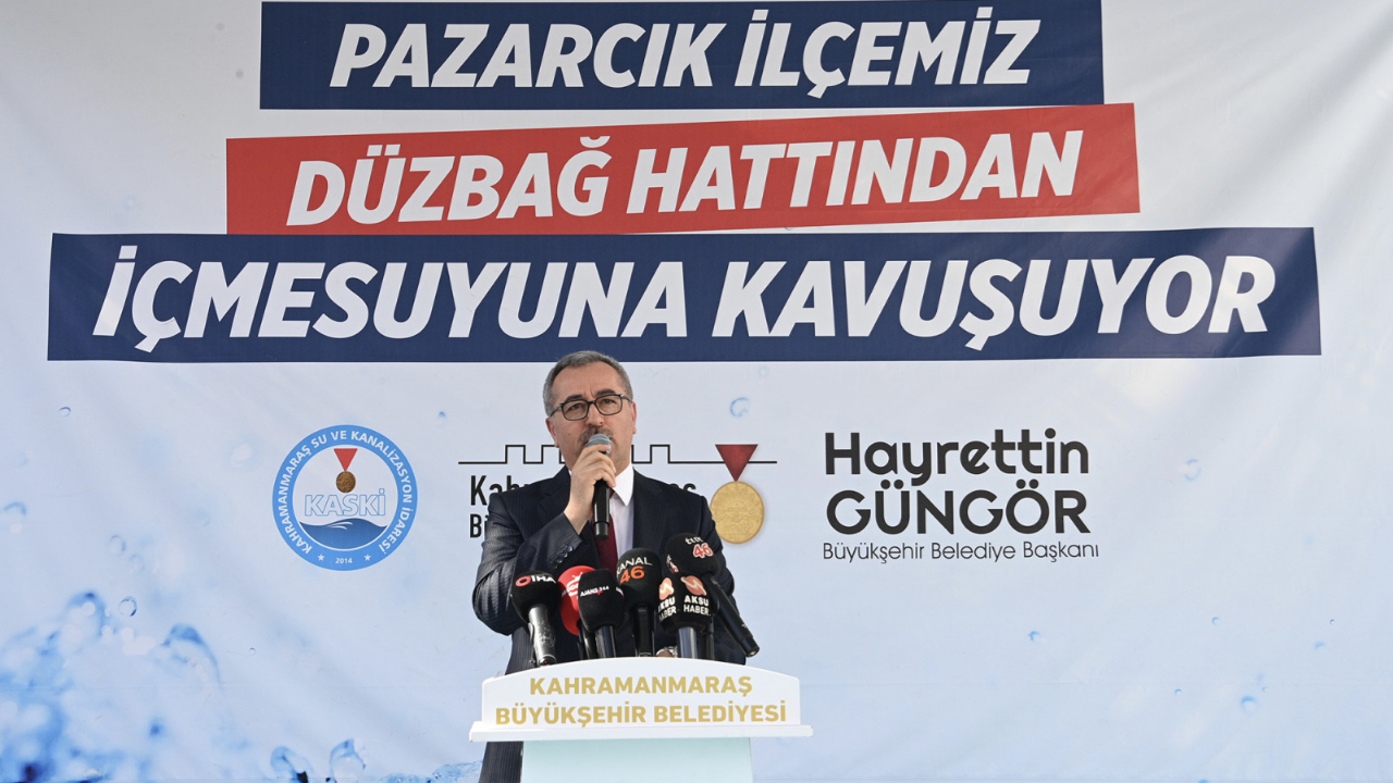 Pazarcık’ın İçmesuyu Sorununu Çözüme Kavuşturacak Proje Hızla Yükseliyor