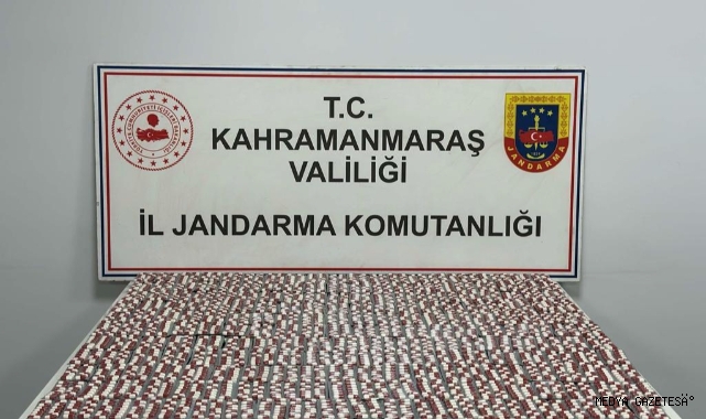 Türkoğlu’nda 10 bin 739 adet uyuşturucu hap ele geçirildi