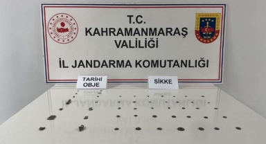 Türkoğlu’nda üzerinde tarihi eser taşıtken yakalandı