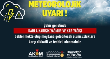 Büyükşehir’den Şehir Genelinde Yağış Uyarısı!