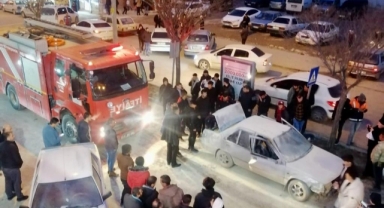 Elbistan’da seyir halinde olan otomobil bomba gibi patladı
