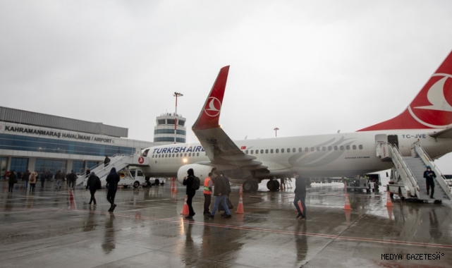 Kahramanmaraş Havalimanını Aralık ayında 19.634 yolcu kullandı
