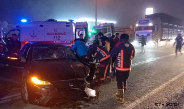 Malatya’da iki otomobil çarpıştı: 1 ölü 5 yaralı
