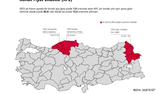 Metrekare fiyatı 30 bin 318 lira oldu
