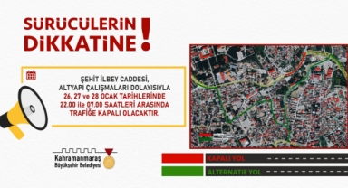 Sürücülere Alternatif Güzergâh Uyarısı!