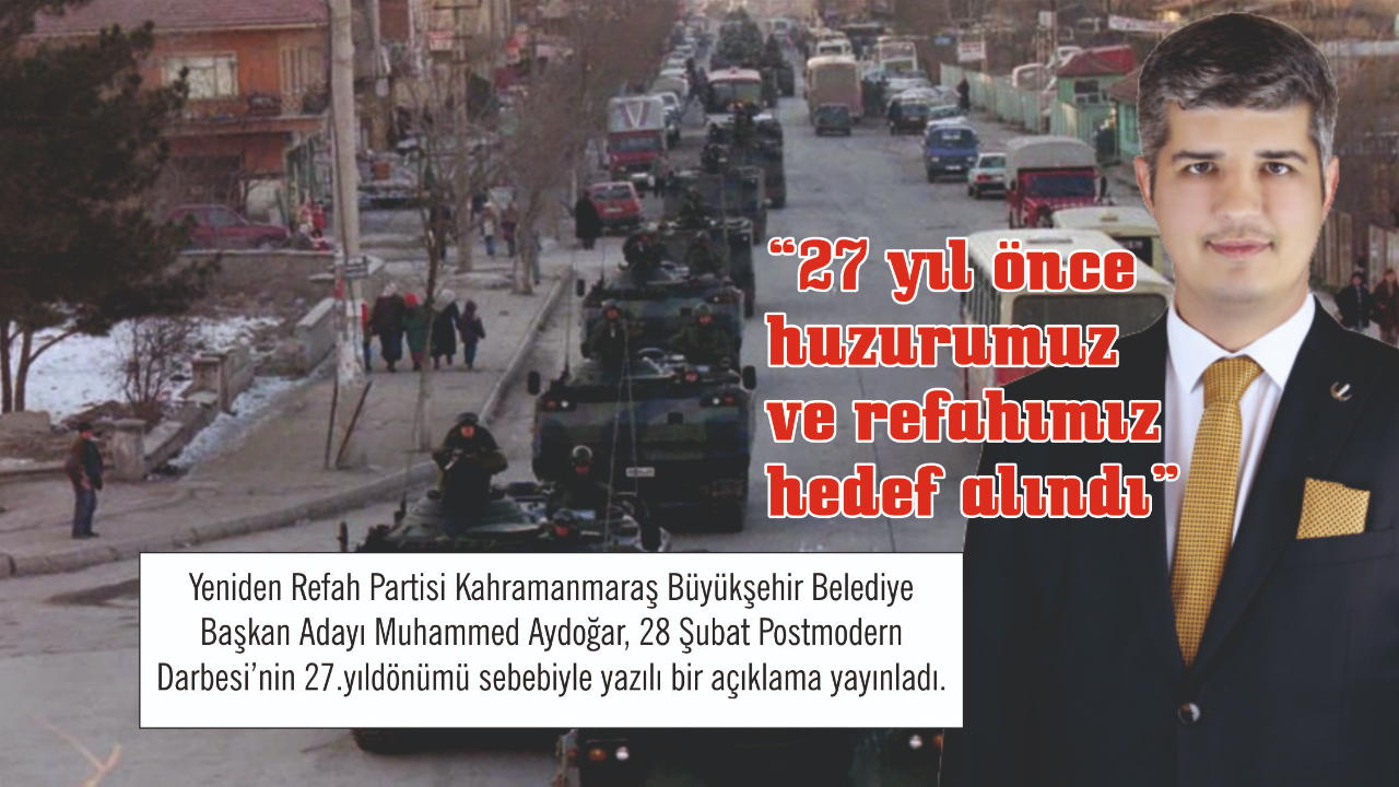 “27 yıl önce huzurumuz ve refahımız hedef alındı”