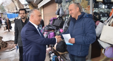 BAŞKAN ADAYI CAN, SIRTIMIZDA TAŞ TAŞIYIP ESNAFLARIMIZIN SORUNLARINI ÇÖZECEĞİZ