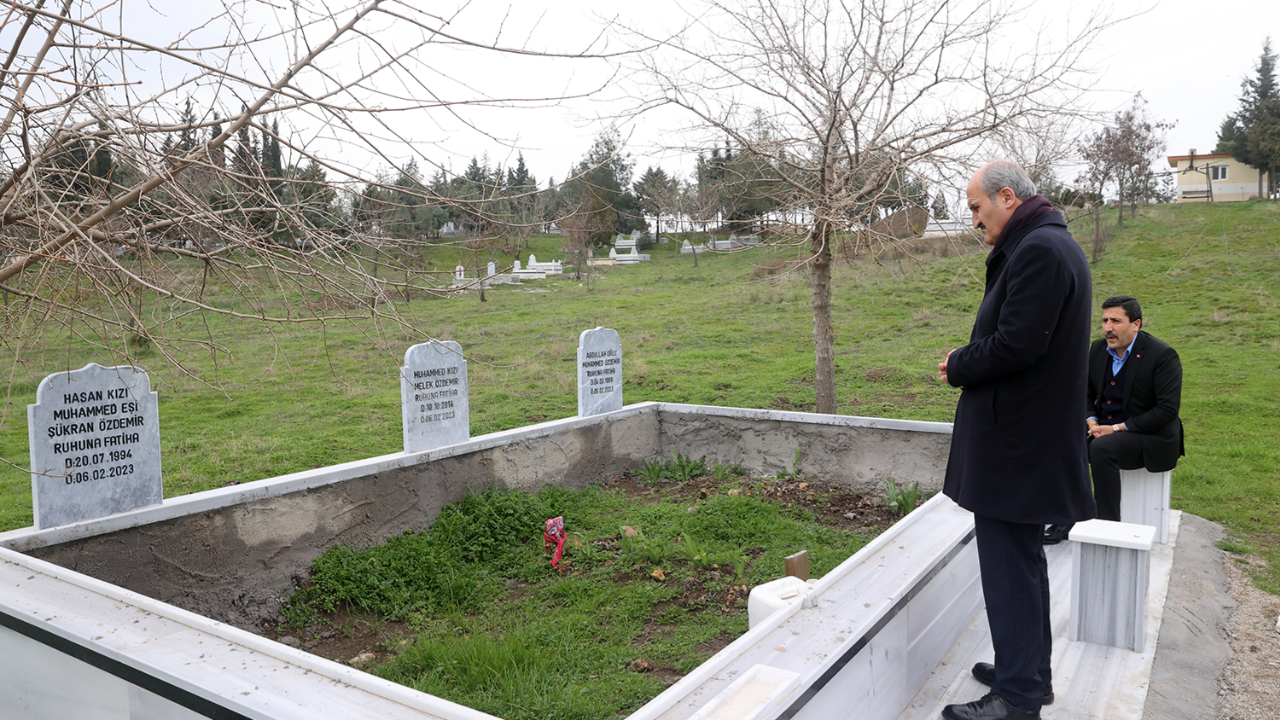 BAŞKAN OKAY, HAYATINI KAYBEDEN PERSONELİ MEZARI BAŞINDA ANDI