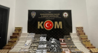 Kahramanmaraş’ta gümrük kaçağı sigara ele geçirildi