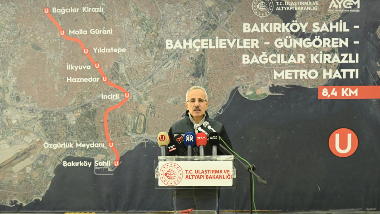 BAKIRKÖY-BAĞCILAR KİRAZLI METRO HATTI YARIN AÇILIYOR