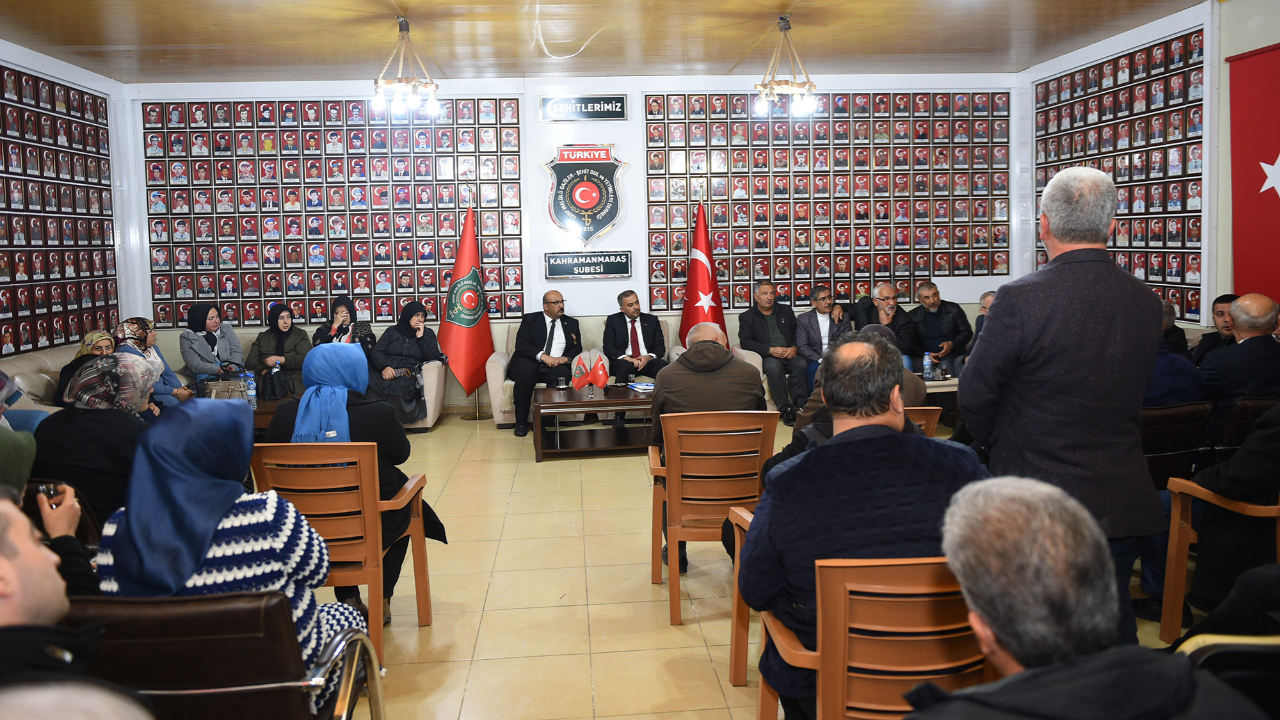 Başkan Adayı Toptaş, Şehit Yakınları ve Gazilerle Buluştu