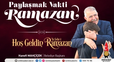 Başkan Mahçiçek; Ramazan ayı, paylaşmanın vaktidir