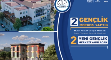 DULKADİROĞLU’NA 2 YENİ GENÇLİK MERKEZİ