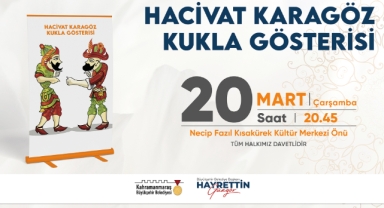 Haydi Çocuklar Hacivat Karagöz Kukla Gösterisine