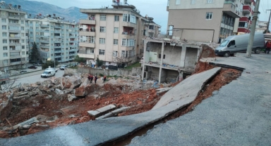Kahramanmaraş’ta heyelan korkuttu