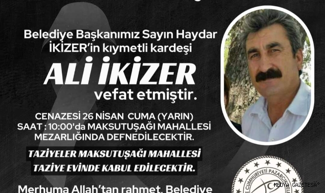 Başkan İkizer'in acı günü