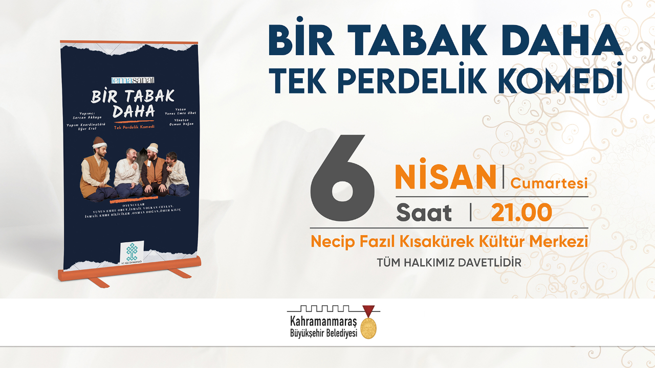 “Bir Tabak Daha” Tiyatroseverler İçin Sahne Alacak