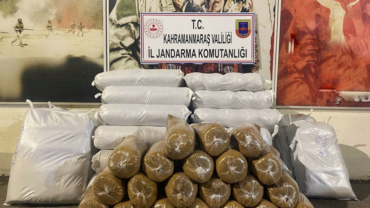 Kahramanmaraş'ta 6 Ton Kaçak Tütün Ele Geçirildi