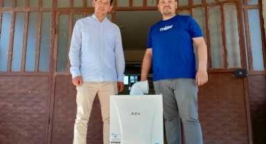 Kombi hırsızı yetkili servisin dikkatinden kaçamadı