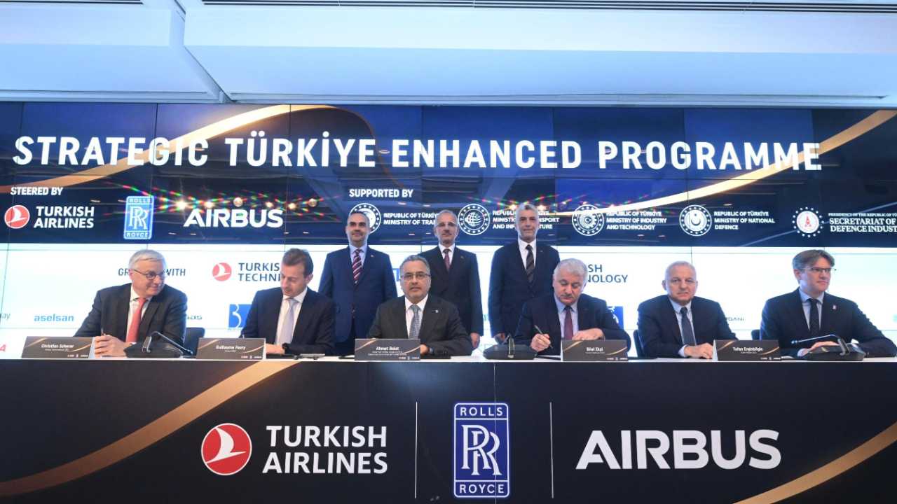 TÜRK HAVA YOLLARI -AİRBUS- ROLLS-ROYCE ARASINDA TARİHİ İŞBİRLİĞİ