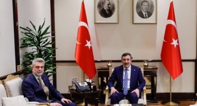 Başkan Görgel, Cumhurbaşkanı Yardımcısı Yılmaz’ı Ziyaret Etti