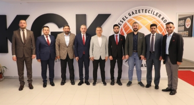 Türkmen Bakan Maruf ve heyetinin KGK ziyareti